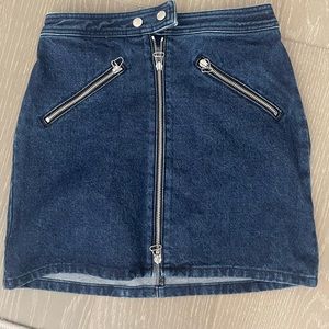 Rag&Bone denim skirt with zippers size 25. Brand new with tags. Never worn